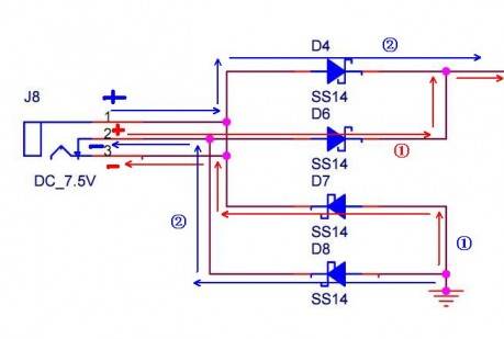 防止DC电源输入反接