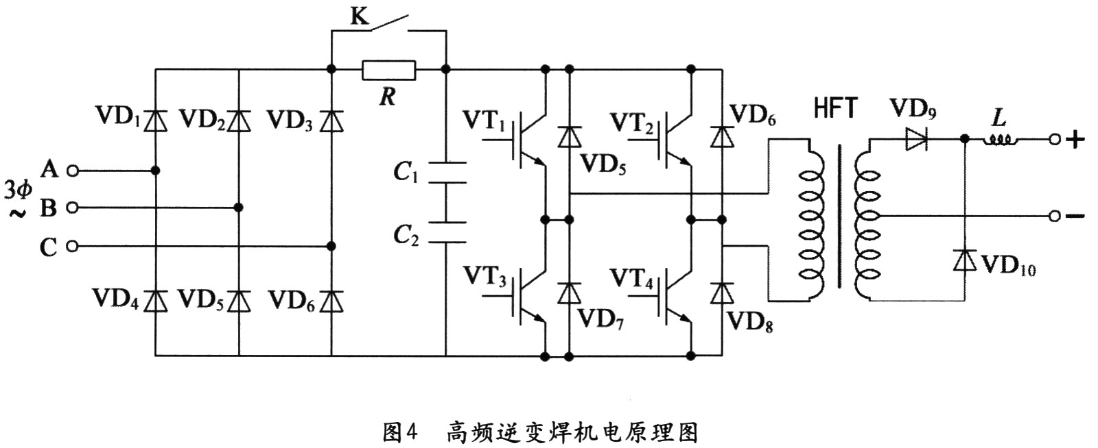 三相超快恢复二极管整流桥开关模块