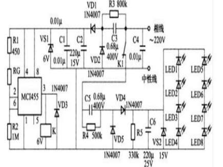 led照明电路图