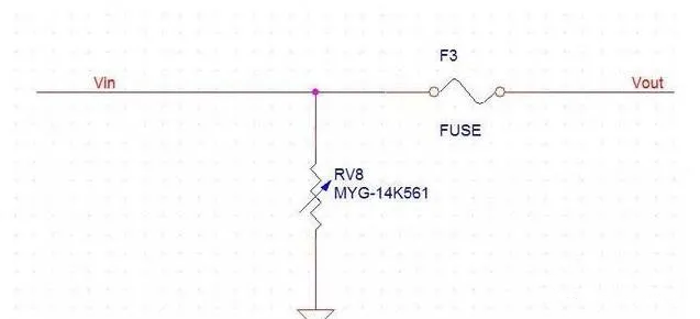 压敏电阻是放保险丝前面还是后面