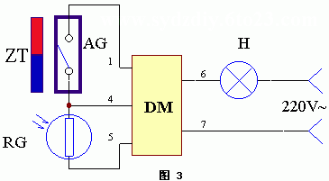 磁控触控光控线控电路图工作原理介绍