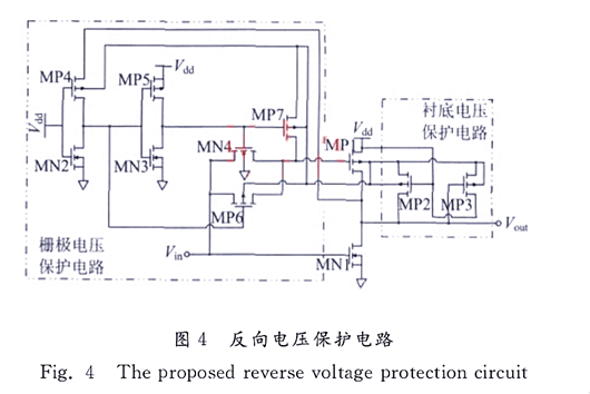 CMOS 反向电压保护电路