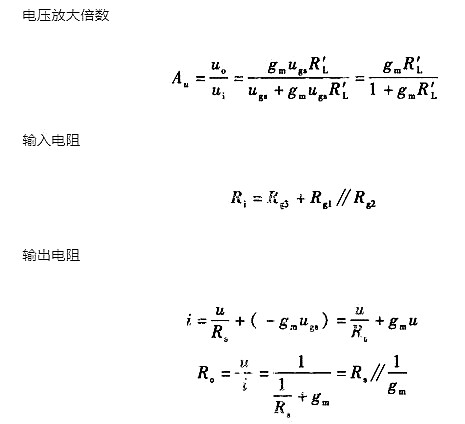 场效应管 放大电路 动态