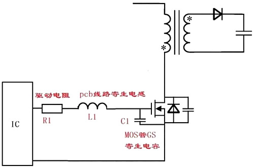 MOS管 GS波形 振铃