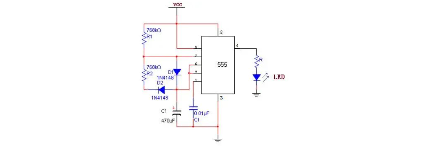 LED闪烁电路